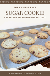 The Super Easy and Tasty Sugar Cookie Recipe You Need: Cranberry Pecan Sugar Cookies with Orange Zest