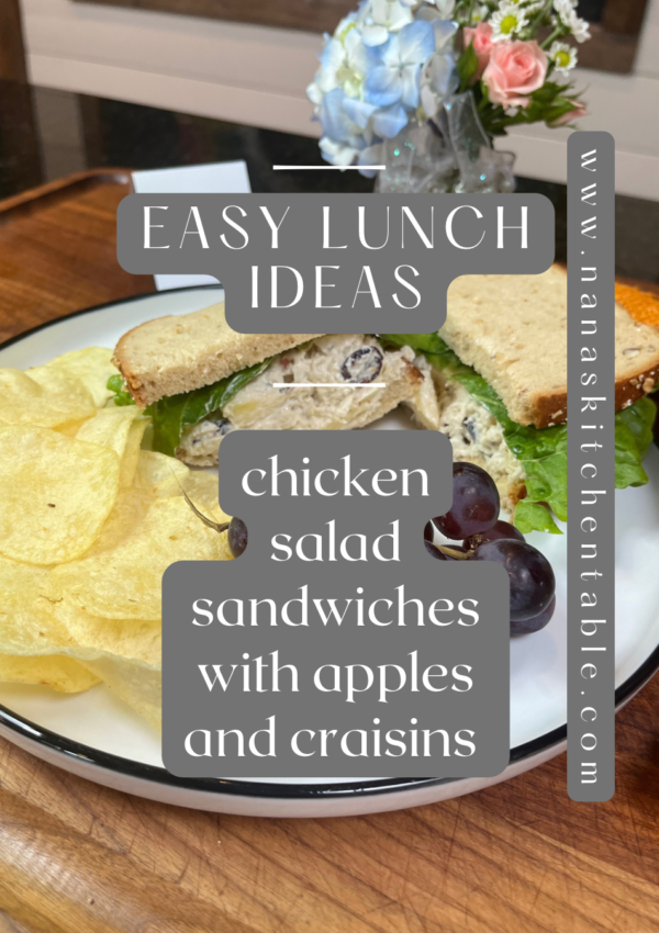 Chicken Salad Sandwiches with Apples and Craisins: Easy Lunch Ideas