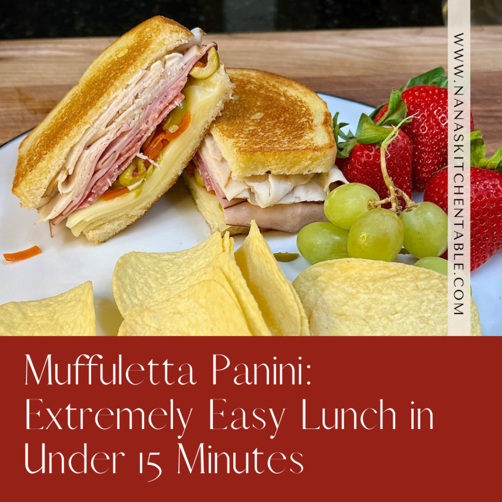 Muffuletta panini