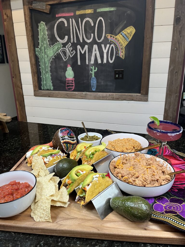 Tacos and margaritas