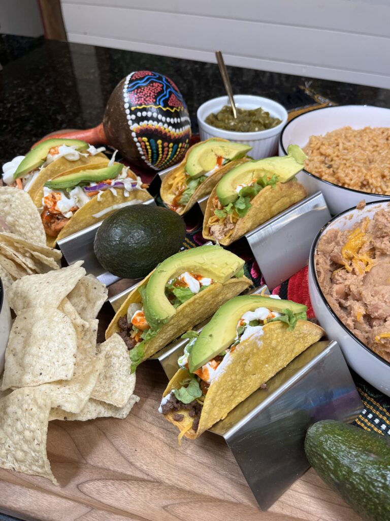 Tacos and margaritas